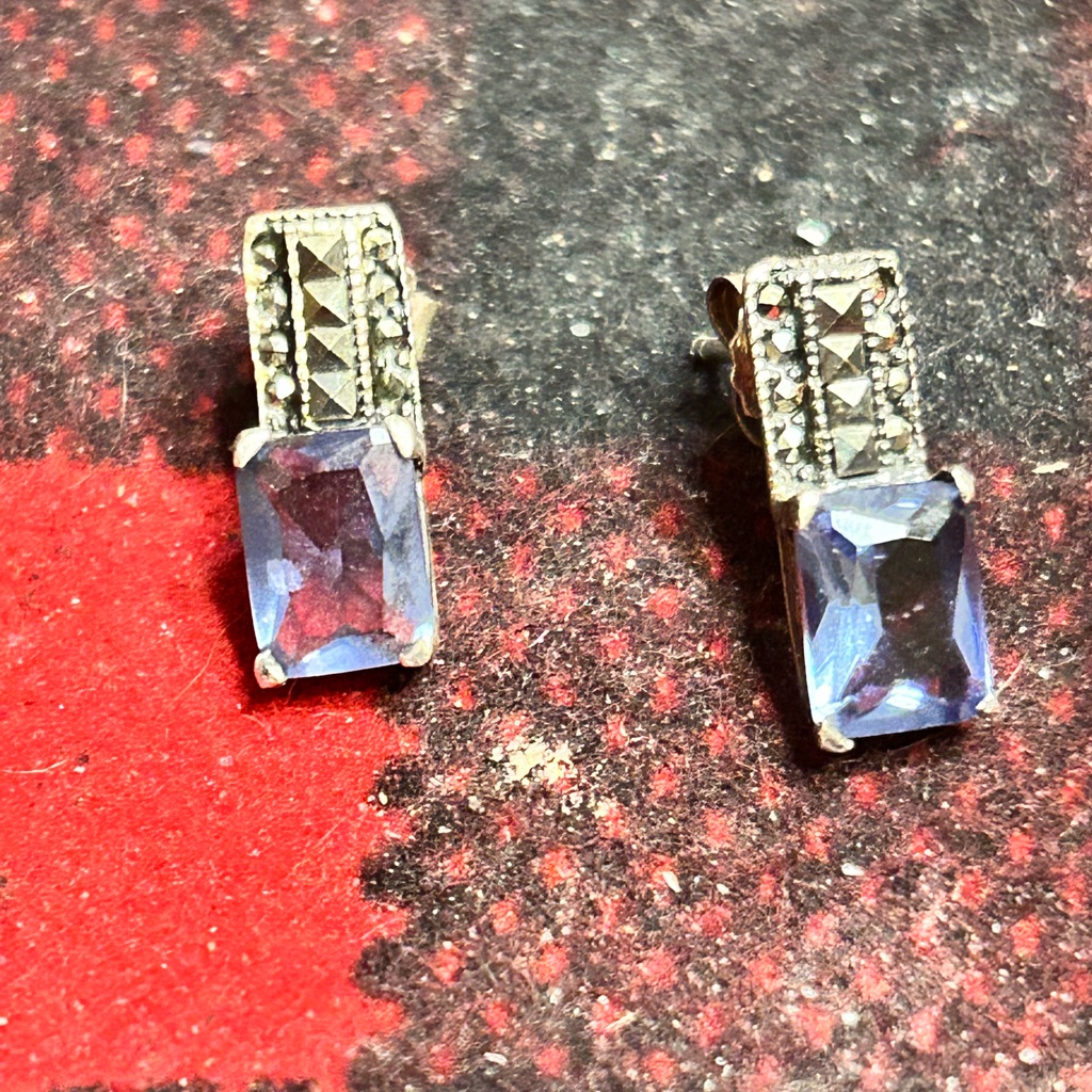 925 Tanzanite Earrings